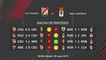 Previa partido entre SCD Durango y Real Oviedo B Jornada 38 Segunda División B
