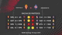 Previa partido entre Sporting B y Amorebieta Jornada 38 Segunda División B