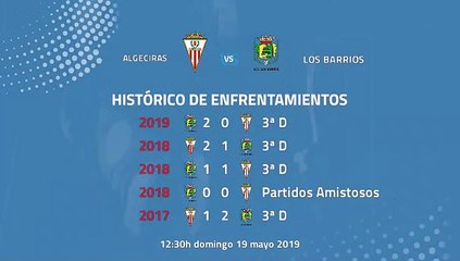 Previa partido entre Algeciras y Los Barrios Jornada 42 Tercera División