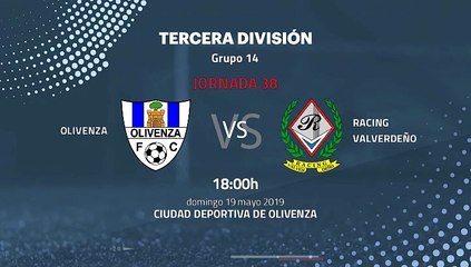 Previa partido entre Olivenza y Racing Valverdeño Jornada 38 Tercera División