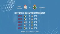 Previa partido entre S.D. Textil Escudo y Racing B Jornada 38 Tercera División