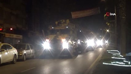 Suriye Sınırına Gece Yarısı Asker Takviyesi Yapıldı