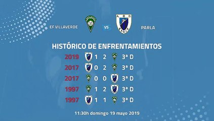 Previa partido entre EF Villaverde y Parla Jornada 38 Tercera División