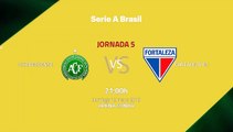 Previa partido entre Chapecoense y Fortaleza EC Jornada 5 Liga Brasileña