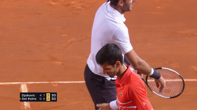 ATP Italian Open: Djokovic bt Del Potro (4-6 7-6 6-4)