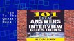 101 Great Answers To The Toughest Interview Questions  Best Sellers Rank : #4