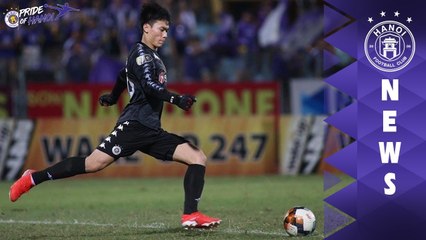 Nóng: Chia sẻ đầy cảm xúc của Bùi Tiến Dũng sau trận bắt chính đầu tiên cho CLB Hà Nội