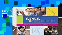 Full version SPSS for Research Methods: A Basic Guide Best Sellers Rank : #4