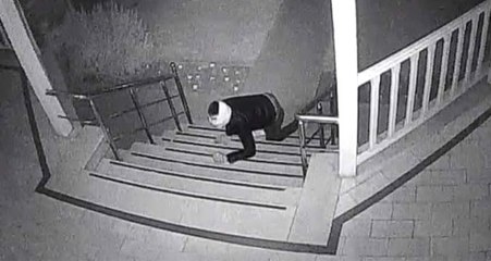 Sürünerek Girdiği Evden Koşarak Kaçan Hırsızı, Güvenlik Kameraları Anbean Kaydetti