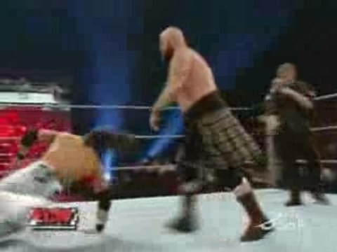 ECW 15.01.2008 part 4 John Morrison & Miz vs The Highlanders