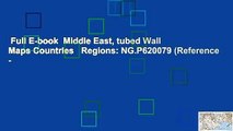 Full E-book  Middle East, tubed Wall Maps Countries   Regions: NG.P620079 (Reference -