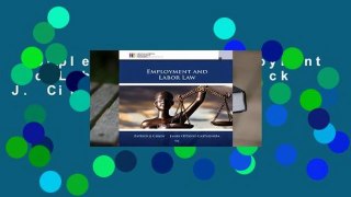 Complete acces  Employment and Labor Law by Patrick J. Cihon