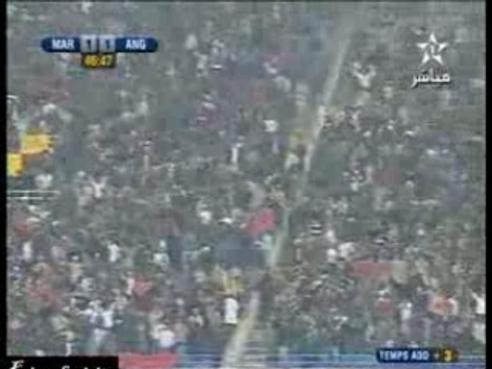 Maroc Vs Angola 1er But Chamakh