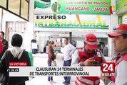 Sutran y la Municipalidad de La Victoria clausuran 14 locales de empresas de transportes