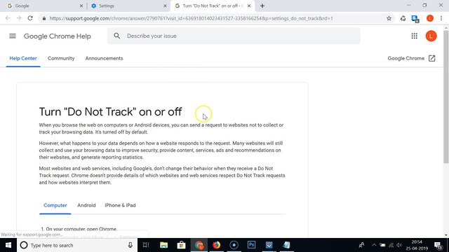 How to Enable 'Do Not Track' in Google Chrome and Firefox Browser on PC?'