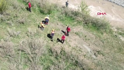 Kars Nurcan'ın Eteğinin Bulunma Anı Sonrası Yaşananlar Havadan Görüntülendi