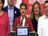 Intervención de la candidata del PSN a la presidencia del Gobierno de Navarra, María Chivite