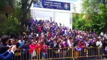 Valladolid-Valencia: Llegada del Valencia al José Zorrilla