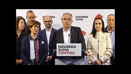 Intervención del candidato de Navarra Suma a la alcaldía de Pamplona, Enrique Maya