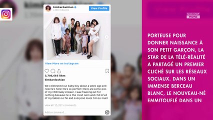 Kim Kardashian maman : le prénom étonnant de son quatrième bébé dévoilé
