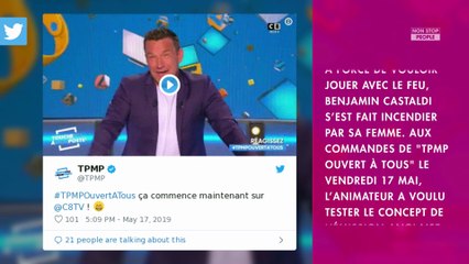 TPMP : Benjamin Castaldi tente de contacter son ex Flavie Flament, sa femme se venge
