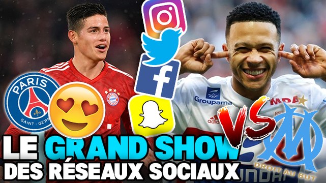 Le PSG aime James Rodriguez, Depay taille l'OM, Domenech descend Bielsa : le Grand Show des Réseaux Sociaux