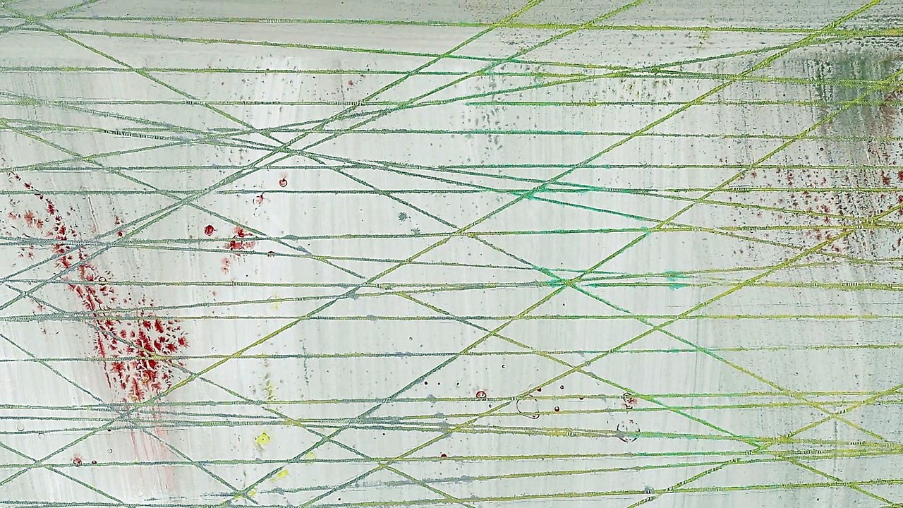 Pablo Rey, Landscapes of New York, 'Sueño en el puente de Brooklyn', 92 x 117 cm. Mixed media on canvas. NY 1997