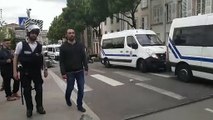 Manifestation des gilets jaunes : dispersion tendue rue Henri Bazin à Nancy