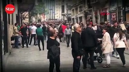İstiklal Caddesi’nde arı paniği