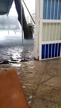 Paróquia fica debaixo d'água em Jardim Limoeiro