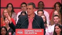 Pedro Sánchez advierte del riesgo de que gane la derecha 