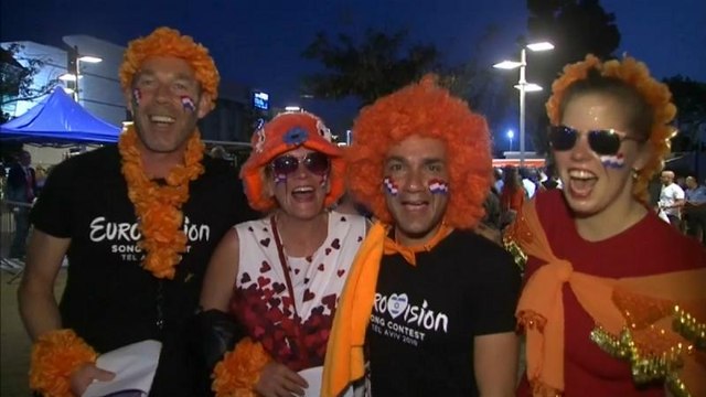 تب و تاب هواداران برای مرحله نهایی مسابقه آواز یوروویژن در تل آویو