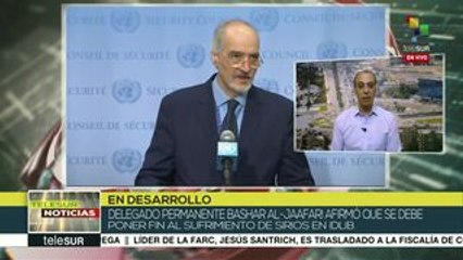 Siria exige ante ONU poner fin al sufrimiento de su pueblo en Idlib