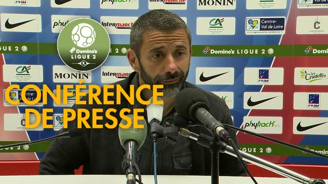 Conférence de presse Châteauroux - Clermont Foot (2-2) : Nicolas USAI (LBC) - Pascal GASTIEN (CF63) - 2018/2019
