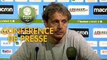 Conférence de presse AJ Auxerre - Valenciennes FC (1-1) : Cédric DAURY (AJA) - Réginald RAY (VAFC) - 2018/2019
