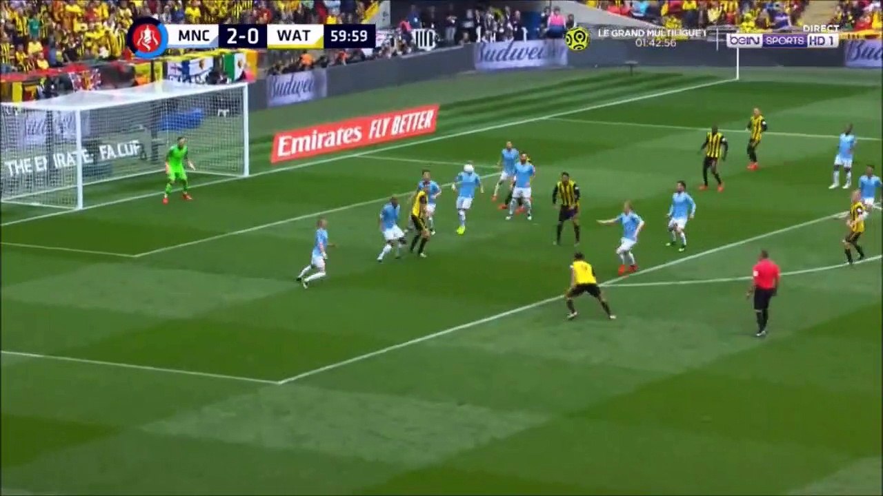 Manchester City 3-0 Watford - Kevin De Bruyne goal