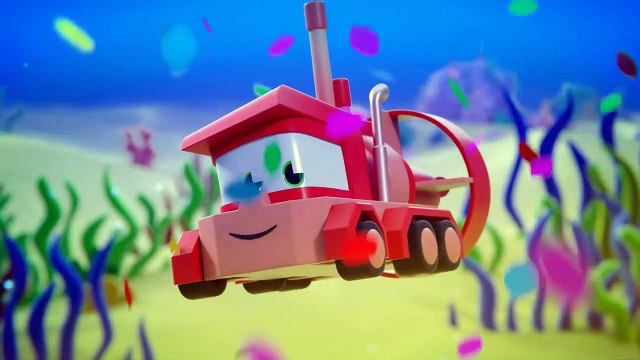 Dessins animés camions pour enfants - La course sous marine - Truck Games