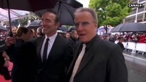 Jean Dujardin et Christophe Lambert, tous deux dans Un + Une de Claude Lelouch  - Cannes 2019