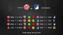 Previa partido entre Mainz 05 y Hoffenheim Jornada 34 Bundesliga