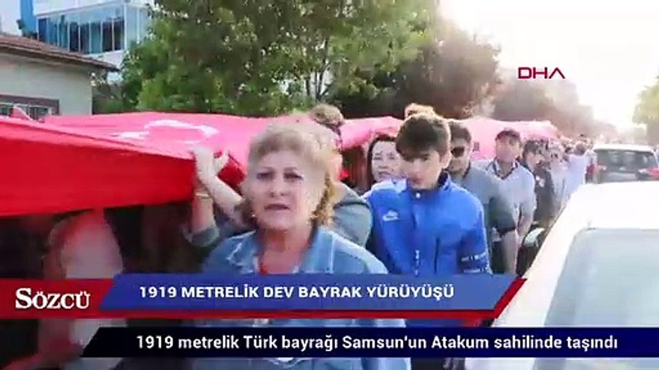1919 metrelik dev bayrak yürüyüşü!