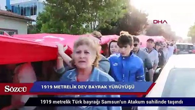 1919 metrelik dev bayrak yürüyüşü!
