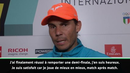 Rome - Nadal : "Une finale et un tournoi importants"
