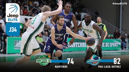 Jeep® ÉLITE : Nanterre vs Pau-Lacq-Orthez (J34)