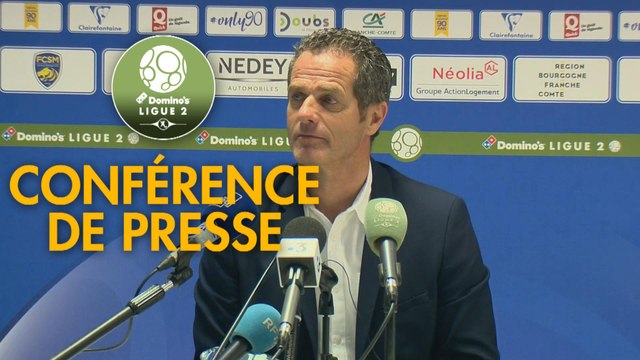 Conférence de presse FC Sochaux-Montbéliard - Grenoble Foot 38 (3-1) : Omar DAF (FCSM) - Philippe HINSCHBERGER (GF38) - 2018/2019