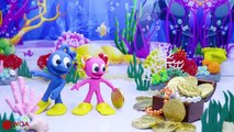 CLAY MIXER: OCTOPUS CAPTURING  Play Doh Cartoons