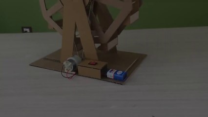 How to make a cardboard Ferris wheel powered by DC battery