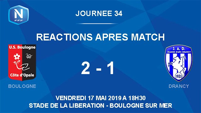 [NATIONAL] J34 Réactions après match USBCO - Drancy