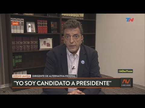 Massa y la fórmula Alberto Fernández - Cristina Kirchner: Yo soy candidato a presidente