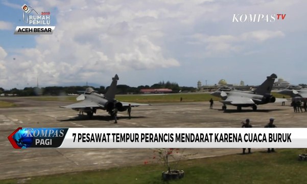 7 Pesawat Tempur Perancis Mendarat Darurat di Aceh Karena Cuaca Buruk