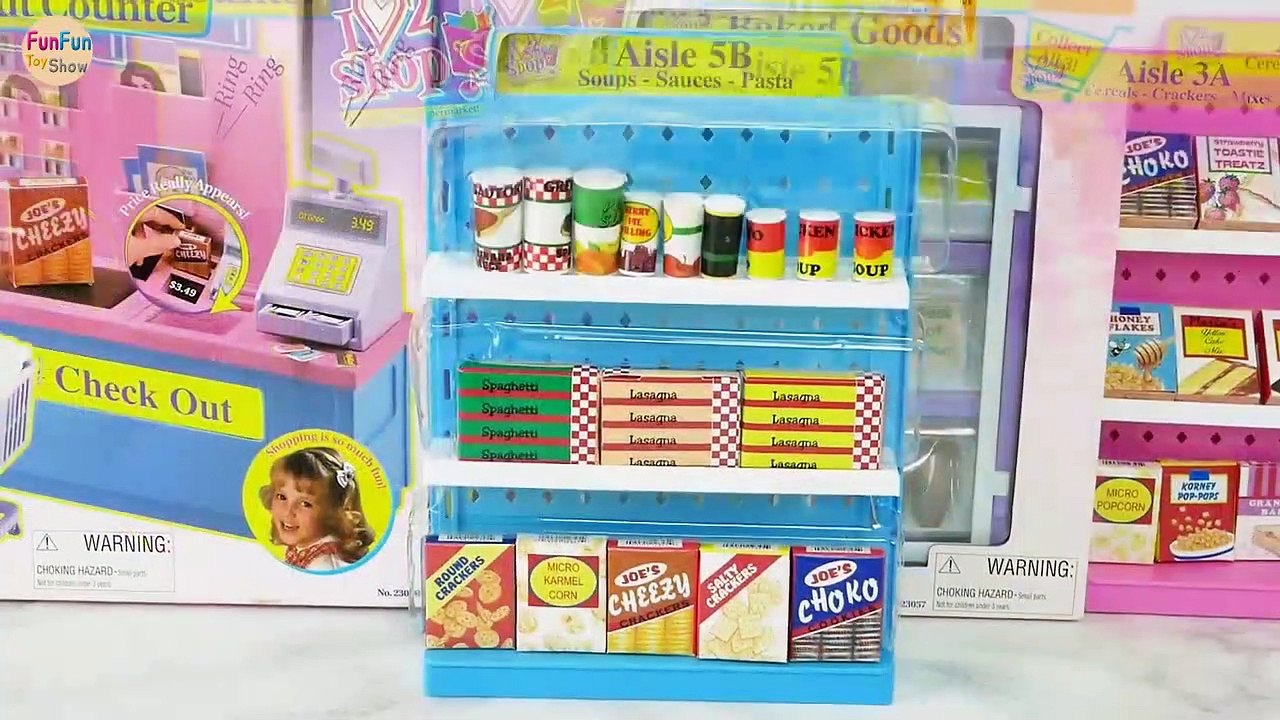 Barbie Supermarket Grocery store Toy - I Love 2 Shop unboxing Barbie supermercado Puppe Supermarkt | Karla D.